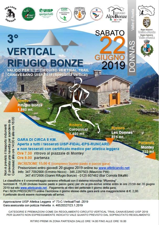 Donnas: Vertical Rifugio Bonze alla terza edizione