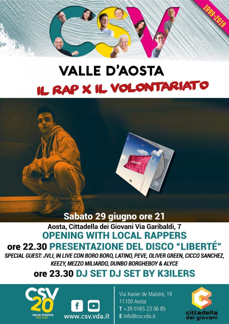 Il rap per il volontariato: una serata con gli artisti valdostani alla Cittadella