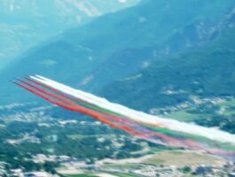 Le Frecce tricolori ad Aosta