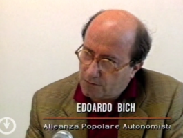 1994 - TeleAlpi: Edoardo Bich protesta sul disegno di legge del trasporto pubblico
