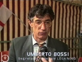 1993 - Tele Alpi: il comizio elettorale di Umberto Bossi