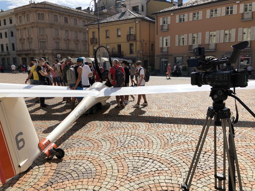 aliante in piazza Chanoux