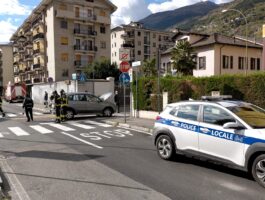 Traffico congestionato in via Monte Solarolo