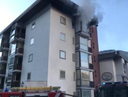 Incendio in un appartamento di Cervinia