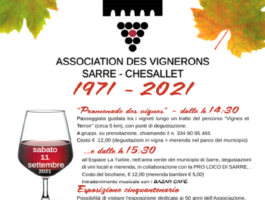 I 50 anni dell\'Associazione des Vignerons di Sarre e Chesallet