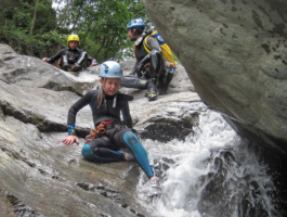Canyoning nel torrente Chalamy