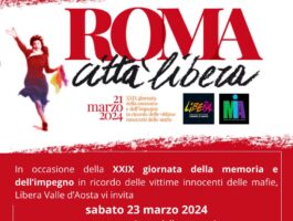 In Valle d’Aosta, memoria e impegno per le vittime delle Mafie 2024