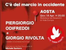 Elezioni europee: Piergiorgio Odifreddi e Giorgio Rivolta ad Aosta
